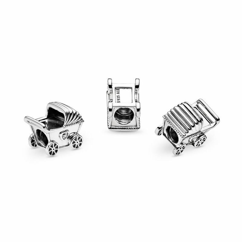 Pandora Baby's Pram Charm Clearance NZ, Sterling Silver (562041-STI)